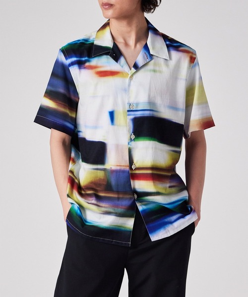 PS Paul Smith シャツ Motion Blur” オープンカラーシャツ