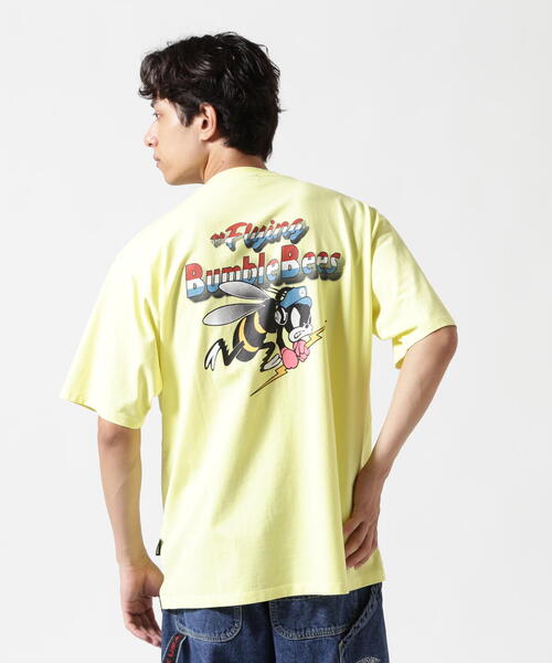 *AVIREX* BUMBLE BEES 半袖Ｔシャツ AVIREX アヴィレックス フェイドウォッシュ 刺繍 半袖Tシャツ