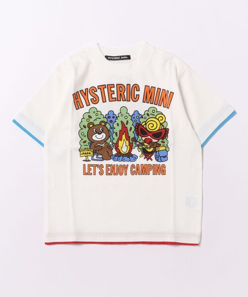 HYSTERIC MINI（ヒステリックミニ） tシャツ Hystericmini CAMP WITH