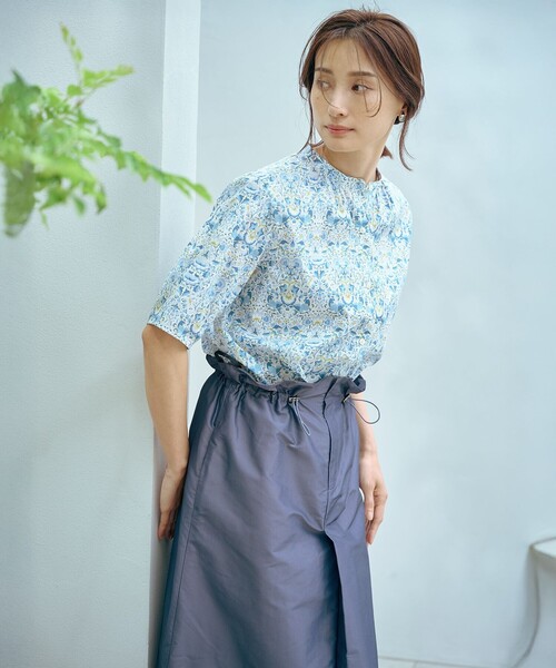 J.PRESS スカート 「洗える」シャンブレータフタ ナロー