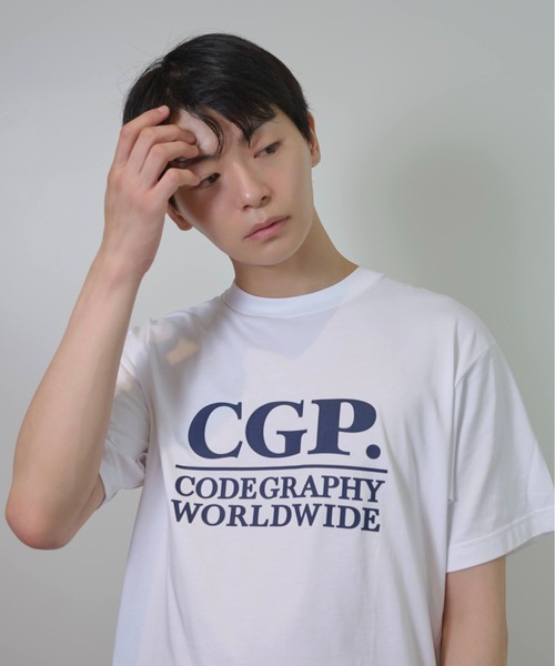 【CODEGRAPHY】★男女兼用★CGPウォッシュドARCロゴ半袖Tシャツ codegraphy tシャツ COOL CGP Arch Logo T-Shirt メンズ