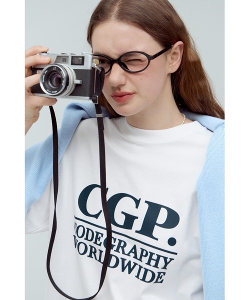 ★ codegraphy★ 2PACK CGP Small Square Logo Short Sleeve T- MUSINSA | Codegraphy [2PACK] CGP Small Square Logo Short
