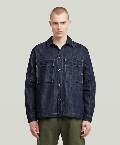 G-STAR RAW デニムジャケット gジャン MOSA OVERSHIRT/デニムシャツ
