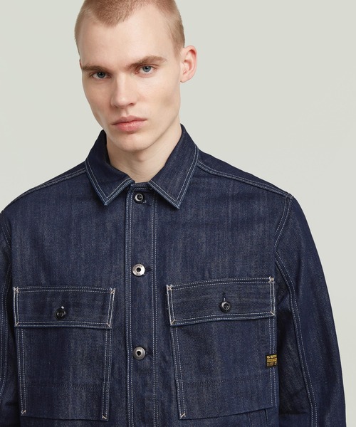 G-STAR RAW デニムジャケット gジャン MOSA OVERSHIRT/デニムシャツ
