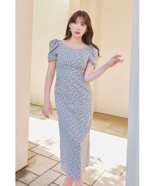 Her lip to ワンピース 半袖 Cherry Pattern Cache-Coeur One-Piece