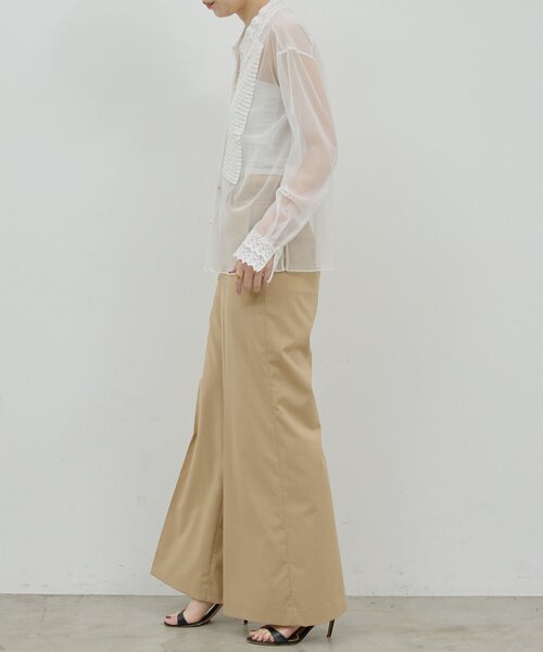 GALLARDAGALANTE ブラウス シャツ 「HERITANOVUM」ラッフルボ