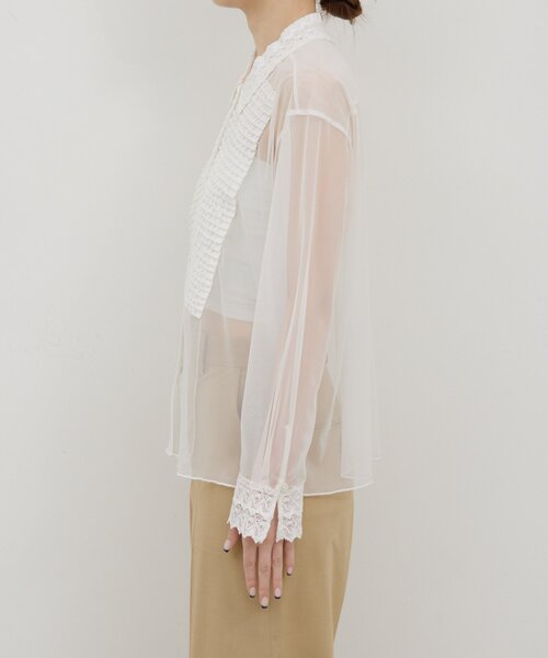 GALLARDAGALANTE ブラウス シャツ 「HERITANOVUM」ラッフルボ