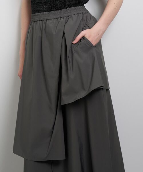 LANVIN en Bleu スカート アシンメトリーレイヤードスカート