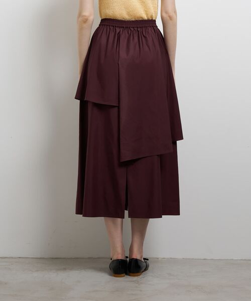 LANVIN en Bleu スカート アシンメトリーレイヤードスカート