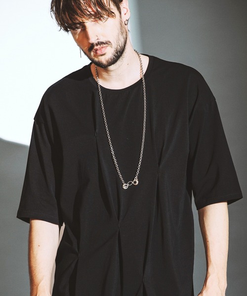 NO ID.（ノーアイディー） tシャツ 「NO ID.」Random Tuck Big
