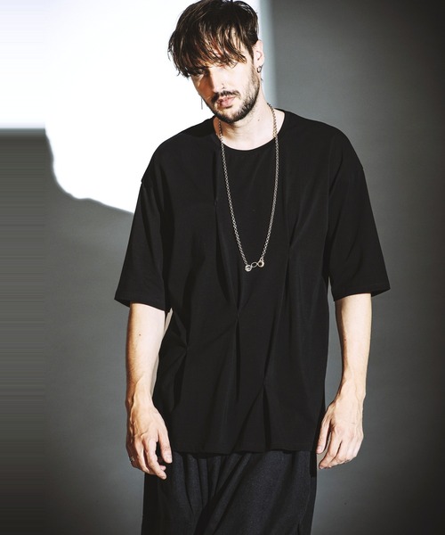 NO ID.（ノーアイディー） tシャツ 「NO ID.」Random Tuck Big