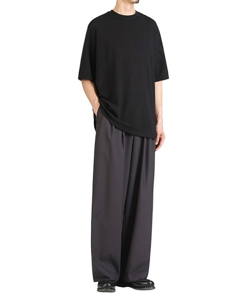 トップス marka MESH TEE L/S ORGANIC COTTON MESH marka tシャツ / マーカ：MESH TEE - 40/2 ORGANIC COTTON MESH