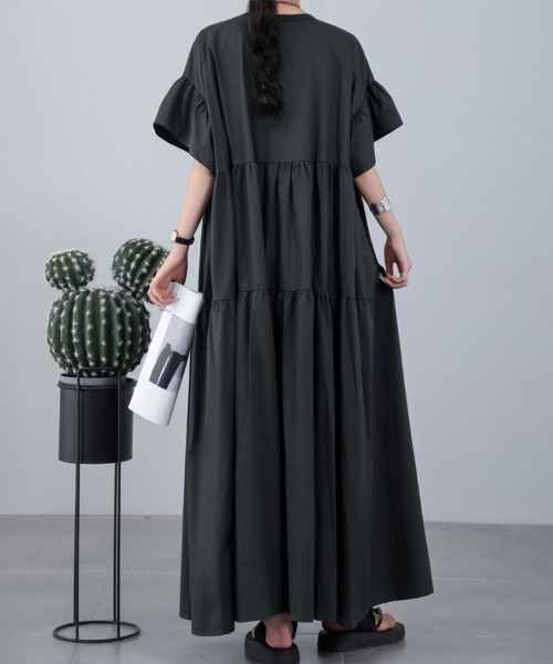 ReRe ワンピース ティアードロングワンピース : ZOZOTOWN Yahoo!店