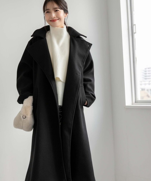 「fifth」 チェスターコート M グレイッシュベージュ レディース_画像3