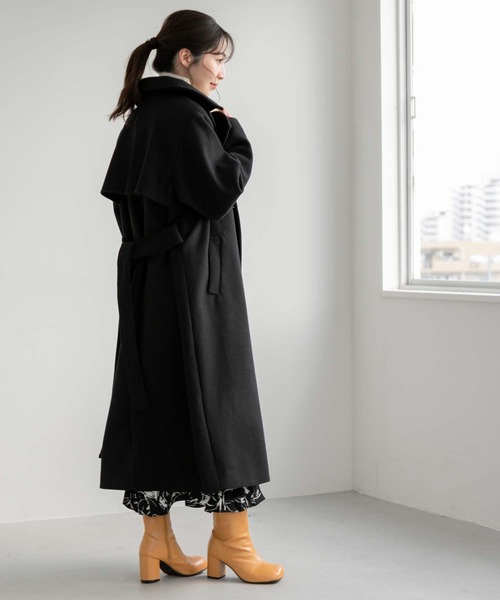 「fifth」 チェスターコート M グレイッシュベージュ レディース_画像5