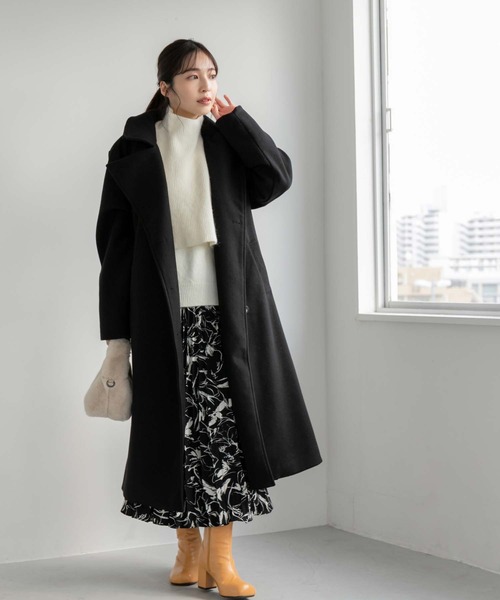 「fifth」 チェスターコート M グレイッシュベージュ レディース_画像6