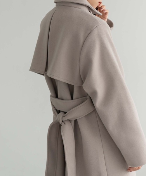 「fifth」 チェスターコート M グレイッシュベージュ レディース_画像7