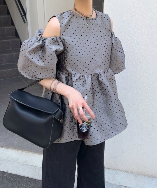 「KOBE LETTUCE」 半袖チュニック M ネイビー レディース_画像2