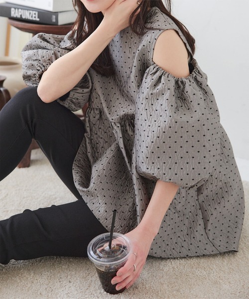 「KOBE LETTUCE」 半袖チュニック M ネイビー レディース_画像6