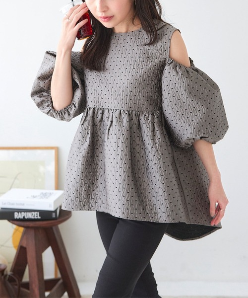 「KOBE LETTUCE」 半袖チュニック M ネイビー レディース_画像7