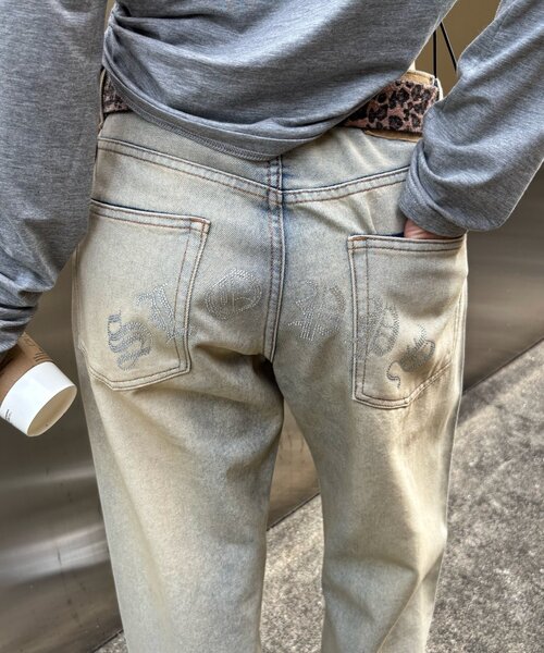 GALLY ROLL バックストーンローライズデニム back stone lowrise denim – YZ