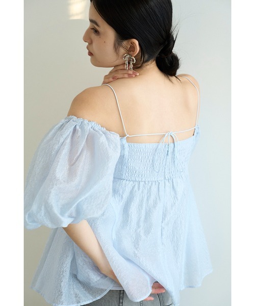 「LILY BROWN」 半袖ブラウス ONE SIZE ベージュ レディース_画像7