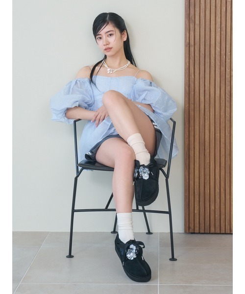 「LILY BROWN」 半袖ブラウス ONE SIZE ベージュ レディース_画像10