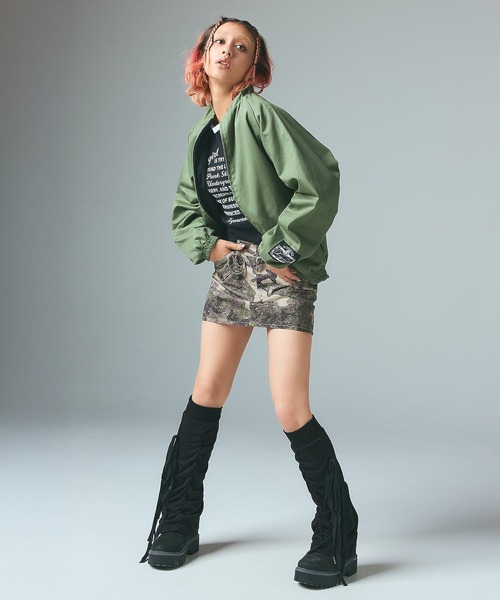 X-girl（エックスガール） レッグウォーマー GATHERED LACE UP LEG