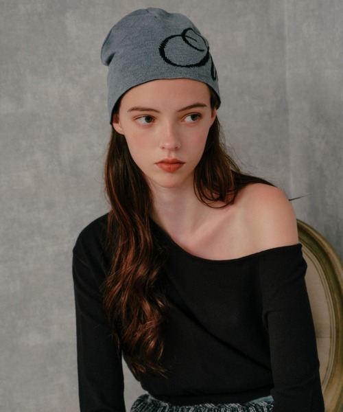 ALAND ニット帽 ニットキャップ 「UNISEX」ALAND／ショートロゴ