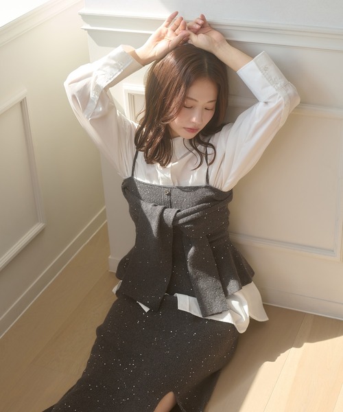 Ambre Neige（アンブルネージュ） ニット セーター sequins knit