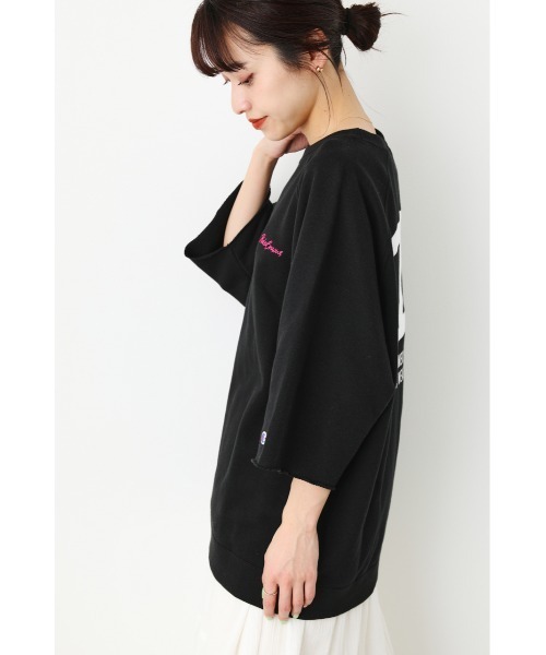 「RODEO CROWNS WIDE BOWL」 スウェットカットソー「championコラボ」 FREE ライトパープル レディース_画像4