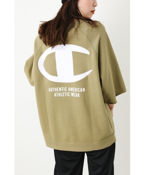 「RODEO CROWNS WIDE BOWL」 スウェットカットソー「championコラボ」 FREE ライトパープル レディース_画像6