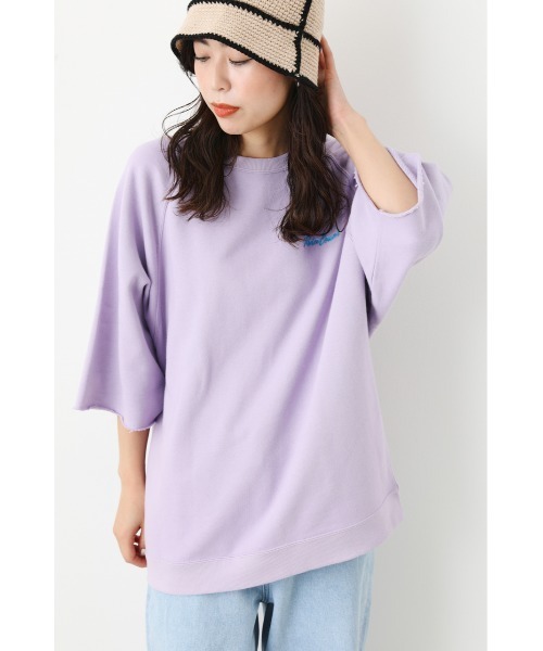 「RODEO CROWNS WIDE BOWL」 スウェットカットソー「championコラボ」 FREE ライトパープル レディース_画像9