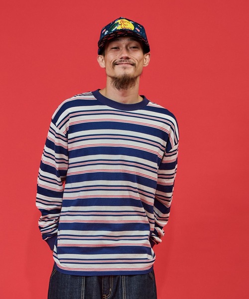 WALLA WALLA SPORT（ワラワラスポーツ） tシャツ L/S STRIPE TEE