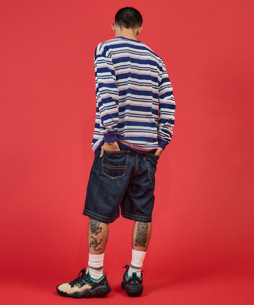 WALLA WALLA SPORT（ワラワラスポーツ） tシャツ L/S STRIPE TEE