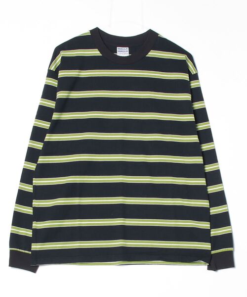 STRIPE LONG SLEEVE TEE ボーダー柄 長袖 クルーネック WALLA WALLA SPORT（ワラワラスポーツ） tシャツ L/S STRIPE TEE