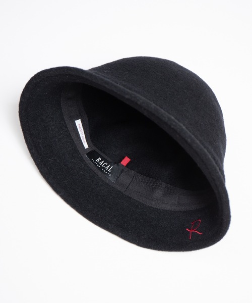 RACAL PF TULIP HAT ブラック 新品未使用 RACAL（ラカル） 帽子 ハット メンズ Fulling Wool Tulip Hat / 縮絨