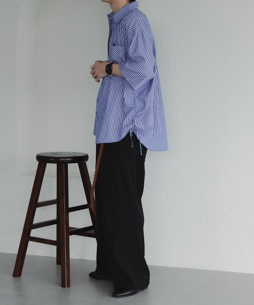「epnok」 半袖シャツ LARGE ダークグレー メンズ_画像6