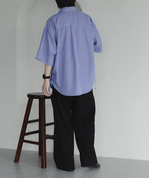 「epnok」 半袖シャツ LARGE ダークグレー メンズ_画像8