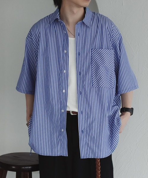 「epnok」 半袖シャツ LARGE ダークグレー メンズ_画像9