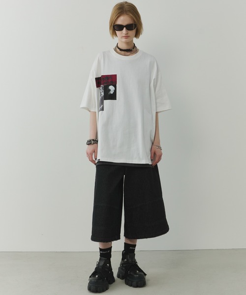 「AIVER」 半袖Tシャツ MEDIUM ブラック メンズ_画像3