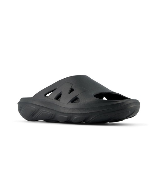 「New Balance」 フラットサンダル 26.0cm ブラック レディース_画像7