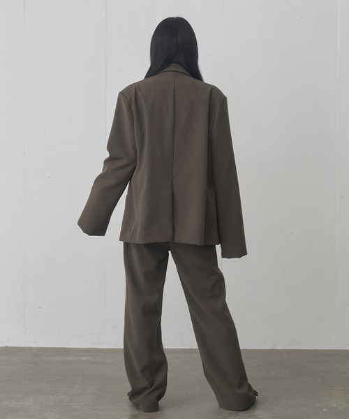 「FEKETE」 スラックス MEDIUM ブラウン メンズ_画像5