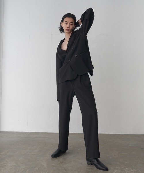 「FEKETE」 スラックス MEDIUM ブラウン メンズ_画像6