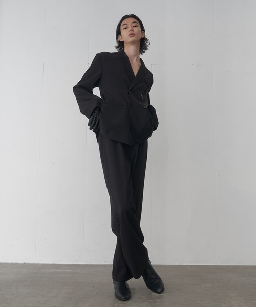 「FEKETE」 スラックス MEDIUM ブラウン メンズ_画像7