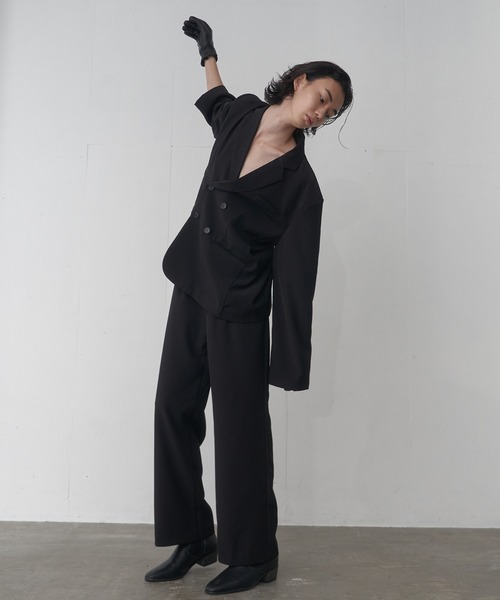 「FEKETE」 スラックス MEDIUM ブラウン メンズ_画像9