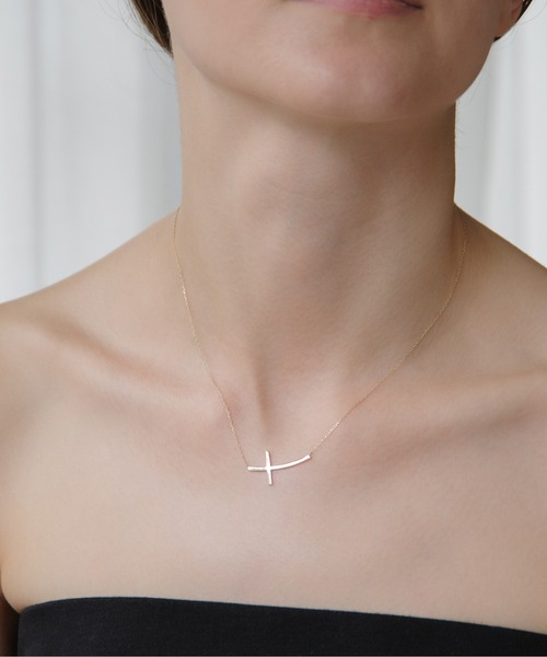 Viju gold ネックレス 10金 アクセサリー Unica-Cross レディース
