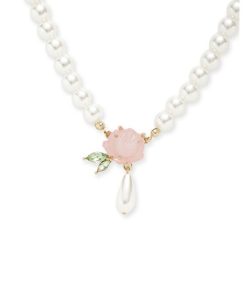 LILY BROWN（リリーブラウン） ネックレス ローズパールネックレス