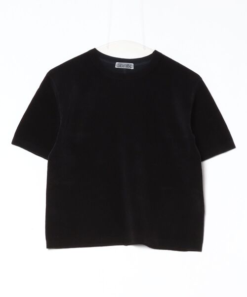 「conte」 半袖ニット - ホワイト レディース_画像2