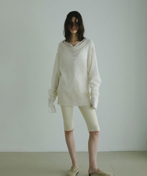 【美品】エトレトウキョウ　レギンス ETRE TOKYO（エトレトウキョウ） レギンスパンツ M アイボリー